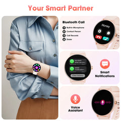 Hwagol 2024 Women'S Smartwatch Bluetooth Call 1.39 Touch Screen smart watches for men Health MonitoringIp67Waterproof Fitness