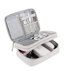Electronics Accessories Organizer Bag, Travel Cable Organiser Bag, Universal Carry Travel Gadget Bag for USB Cable Drive, SD Car