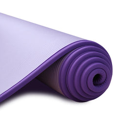 10MM Extra Thick Yoga Mats 183cmX61cm NRB Non-slip Soft Exercise Mat Fitness Tasteless Pilates Workout Gym Mats with Bandage