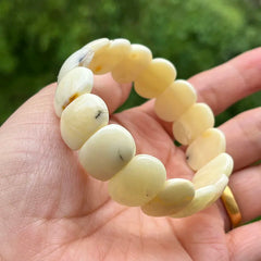 Natural Amber Bracelets&Bangles Women Adult Trendy Handmade White Old Amber New Unique Real Baltic Amber Jewelry Gift Wholesale