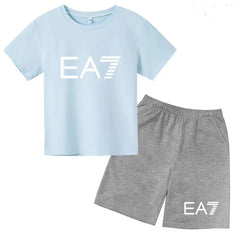 Kids T-shirt Boys Girls Toddler Birthday Gift 3-12Y Sports Top+Casual Shorts 2P Beautiful Girl Fashionable Charming Sunshine Set