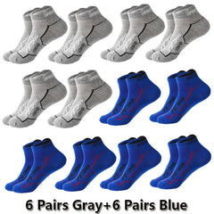 12 Pairs Ankle Socks Men Cotton Sports Running Socks Breathable Mesh Comfortable Sweat Absorption Fitness Cotton Short Socks