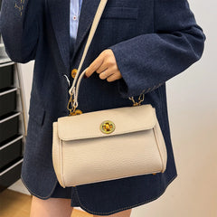 PU Leather Top Handle Bag for Women Large Capacity Vintage Shoulder Bag Versatile Crossbody Bags Simple Small Handbag Tote Purse