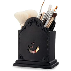 Tombstone Gothic pen holder Coffin Makeup brush holder Appliance holder Gothic toothbrush holder Creepy bathroom decor office