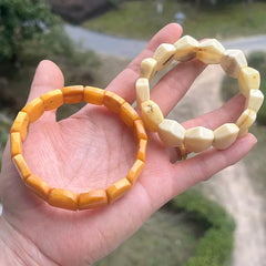 Natural Amber Bracelets&Bangles Women Adult Trendy Handmade White Old Amber New Unique Real Baltic Amber Jewelry Gift Wholesale