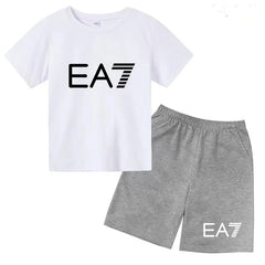Kids T-shirt Boys Girls Toddler Birthday Gift 3-12Y Sports Top+Casual Shorts 2P Beautiful Girl Fashionable Charming Sunshine Set