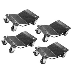 SucceBuy Car Tire Wheel Trolley Dollies 2/4PCS 1500Lbs Weight Capacity Vehicle Skates Moving Tire 4 Casters Auto Repair Mover