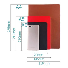 A4/A5/A6 Sketchbook Super Thick Blank Inner Pages Writing Blank Notepad PU Leather Soft Cover 330 Sheets Journal Diary Notebook