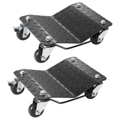SucceBuy Car Tire Wheel Trolley Dollies 2/4PCS 1500Lbs Weight Capacity Vehicle Skates Moving Tire 4 Casters Auto Repair Mover