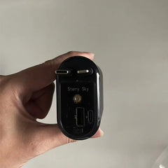 4 in 1 Car Charger With Starry Sky SpotlightRetractable Car Charger With Charging Cable And 2Charging Port Universal Car Charger