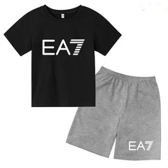 Kids T-shirt Boys Girls Toddler Birthday Gift 3-12Y Sports Top+Casual Shorts 2P Beautiful Girl Fashionable Charming Sunshine Set