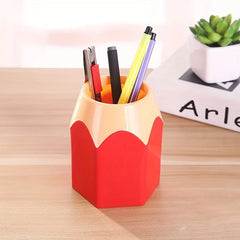 2pcs creative and cute pen holders - stylish desktop storage containers for home offices