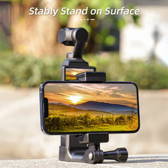 Handheld Shooting Expansion Adapter with 1/4inch Screw Cell Phone Holder Tripod Adapter for DJI Osmo Pocket 3 Camera Accessories