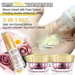 AILKE Lightening Face Cream, Antioxidant, Color Correction, Firming, With Sodium Hyaluronate, Clean Skin Facial Cream