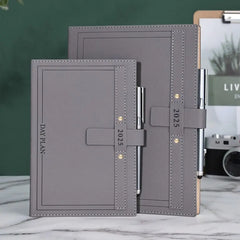A5 2025 Agenda Planner Notebook 176 Pages Soft PU Cover 12 Months Planner Notebook Thicken Simple 2025 Journal Notebooks Study