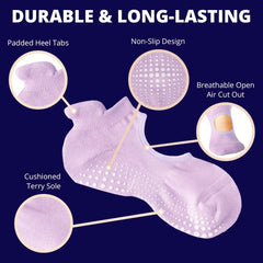 Grip Socks Yoga Pilates Barre Ballet Non Slip Non Skid Maternity with Grippers