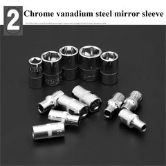 46pcs Socket Wrench Set Motorcycle Car Repair Tool Repair Ratchet Screwdriver Combination Household DIY Mechanical Tool Box