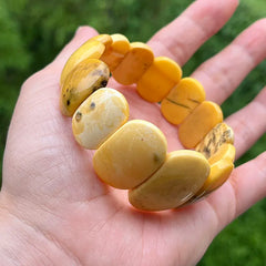 Natural Amber Bracelets&Bangles Women Adult Trendy Handmade White Old Amber New Unique Real Baltic Amber Jewelry Gift Wholesale