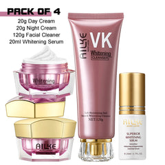 AILKE Lightening Face Cream, Antioxidant, Color Correction, Firming, With Sodium Hyaluronate, Clean Skin Facial Cream