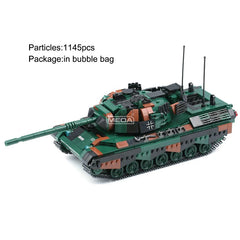 WW2 German Leopard 1 Main Battle Tank Building Block Cougar Armored Vehicle Brick Model DIY Military Tank Hobby Collection Toys