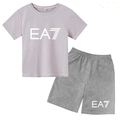 Kids T-shirt Boys Girls Toddler Birthday Gift 3-12Y Sports Top+Casual Shorts 2P Beautiful Girl Fashionable Charming Sunshine Set