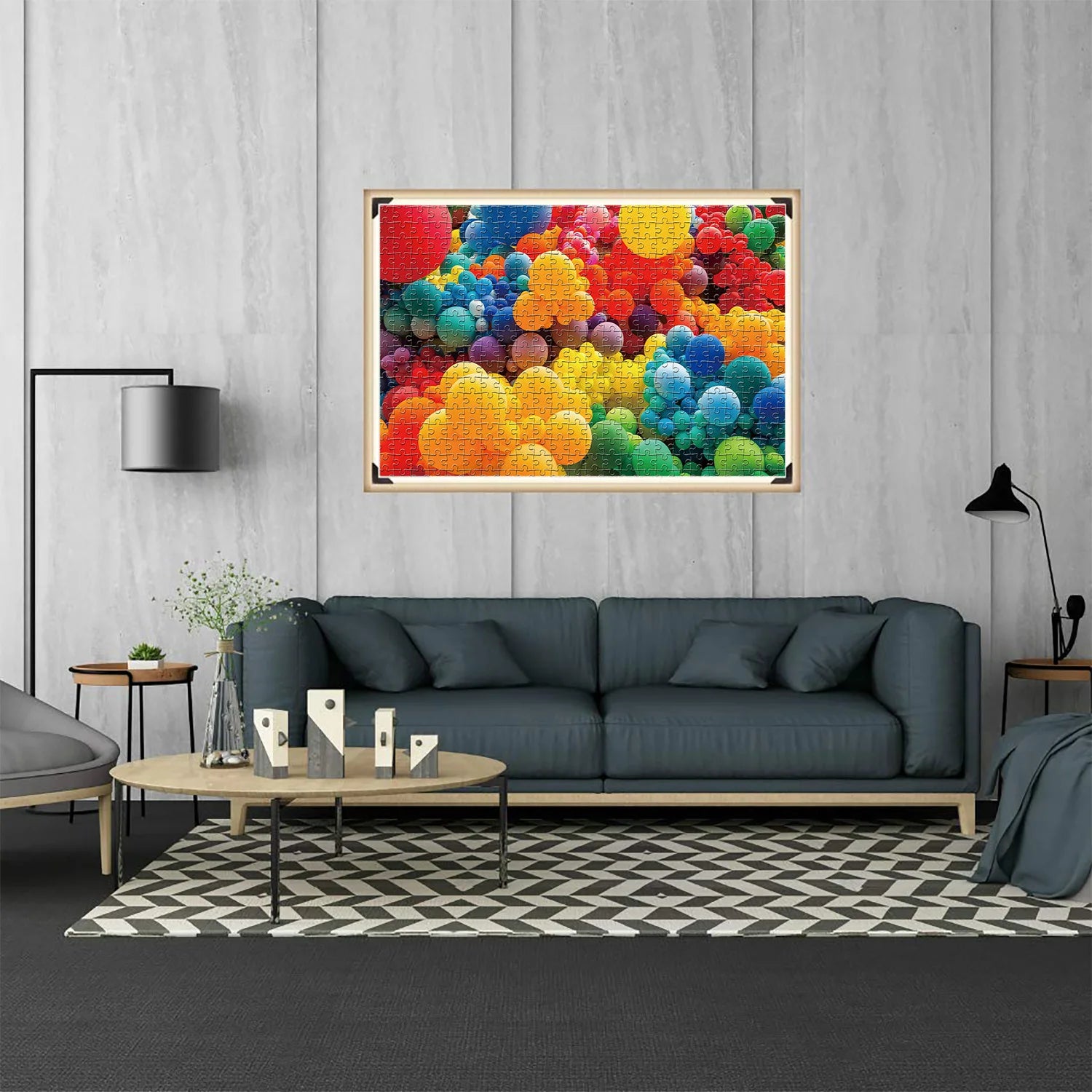 1000 Pieces Colorful Balloon Jigsaw Puzzles for Adults Home Decor Games Family Fun Floor Puzzles Educational Toys for Kids