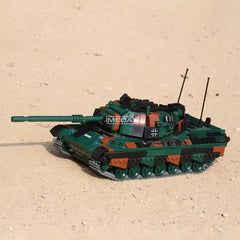 WW2 German Leopard 1 Main Battle Tank Building Block Cougar Armored Vehicle Brick Model DIY Military Tank Hobby Collection Toys