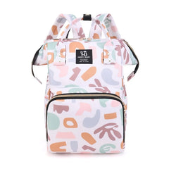 Fashion Print Nappy Backpack Bag Mummy Large Capacity Bag Mom Baby Multi-function Outdoor Travel Diaper Bags for Baby Care Stuff