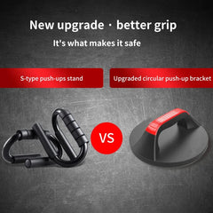 Push Up Round Bars for Fitness Non-Slip Push-Ups Boards Hand Grip， Chest Training, Body Building, Workout Equipment, Gym Exercis