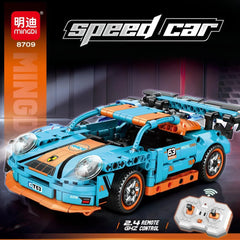 Technical Sport Car Building Blocks Famous Racing Sport Remote Control Car Model Bricks Educational Toy Birthday Gift Boy Kid