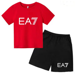Kids T-shirt Boys Girls Toddler Birthday Gift 3-12Y Sports Top+Casual Shorts 2P Beautiful Girl Fashionable Charming Sunshine Set