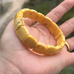Natural Amber Bracelets&Bangles Women Adult Trendy Handmade White Old Amber New Unique Real Baltic Amber Jewelry Gift Wholesale