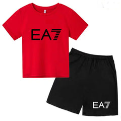 Kids T-shirt Boys Girls Toddler Birthday Gift 3-12Y Sports Top+Casual Shorts 2P Beautiful Girl Fashionable Charming Sunshine Set