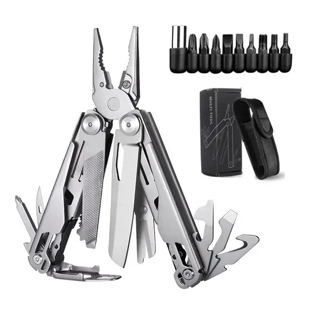 Multifunctional Pliers Outdoor Home Compact Portable Emergency Folding Knife Pliers Wrench Tool Car Portable Pliers Tool