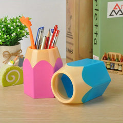 2pcs creative and cute pen holders - stylish desktop storage containers for home offices