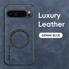 Magnetic Leather Case For Google Pixel 8A 8 7A 7 For Magsafe Shockproof Cover For Google Pixel 8 7 Pro Phone Accessories Funda