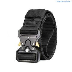 1/2pcs Genuine tactical belt quick release outdoor  belt soft real nylon sports accessories men and women black belt