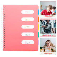 A4 Coil Notebook 300 Pages Spiral Binding Thick Paper Anti Shadowing Blue Grid Large Journal Diary Notepad Office School