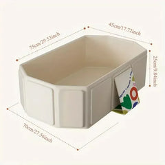Foldable Baby Bathtub Space-Saving Portable PVC Baby Tub Thickened Infant Bath Basin Large Size Collapsible SPA Hot Bath Tub