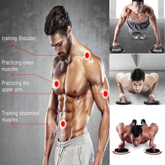 Push Up Round Bars for Fitness Non-Slip Push-Ups Boards Hand Grip， Chest Training, Body Building, Workout Equipment, Gym Exercis