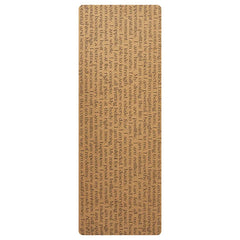 2025 New Cork & Natural Rubber Luxury Yoga Mat with Laser-Engraved Alignment Lines - Shock Absorption, Anti-Slip, Noise Reductio