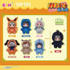 Original BANDAI Eaki Naruto Uzumaki Naruto Blind Box Shippuden Beast Party Series Plush Doll Anime Characters Are Cute Toys Gift