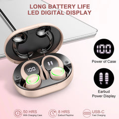 Kuizil Wireless Earbuds Sports, Bluetooth Headphones 5.3, 4 ENC Noise Cancelling Mic, IP7 Waterproof Headset, 50H Playback.