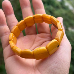 Natural Amber Bracelets&Bangles Women Adult Trendy Handmade White Old Amber New Unique Real Baltic Amber Jewelry Gift Wholesale