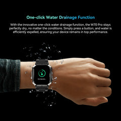 Blackview W70 Pro LED Flashlight Rugged Smart Watch , 2.01'' Display Voice Calling ,Health Monitoring 900mAh Watch