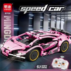 Technical Sport Car Building Blocks Famous Racing Sport Remote Control Car Model Bricks Educational Toy Birthday Gift Boy Kid