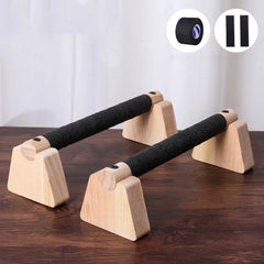 1 Pair Calisthenics Street Fitness Push Up Bar Solid Wood Non-slip Push-up Rack Triceps Stable Home Exercise Equipment Home