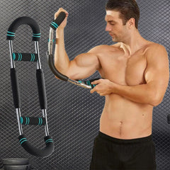 Adjustable Arm Trainer with Foam Handle Wrist Strength Exerciser U-Shaped Chest Expander for Indoor Outdoor Fitness Equipment