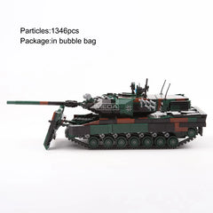 WW2 German Leopard 1 Main Battle Tank Building Block Cougar Armored Vehicle Brick Model DIY Military Tank Hobby Collection Toys