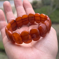 Natural Amber Bracelets&Bangles Women Adult Trendy Handmade White Old Amber New Unique Real Baltic Amber Jewelry Gift Wholesale